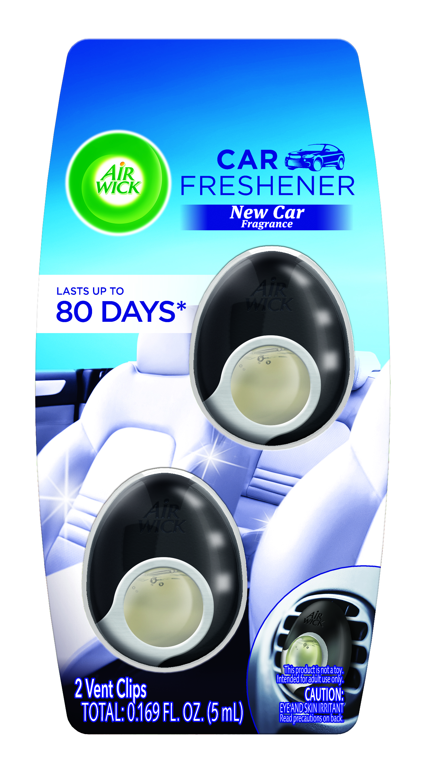 Air Wick Car Freshener Clip  New Car Fragrance